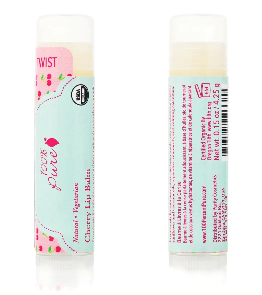 100% Pure Cherry Lip Balm