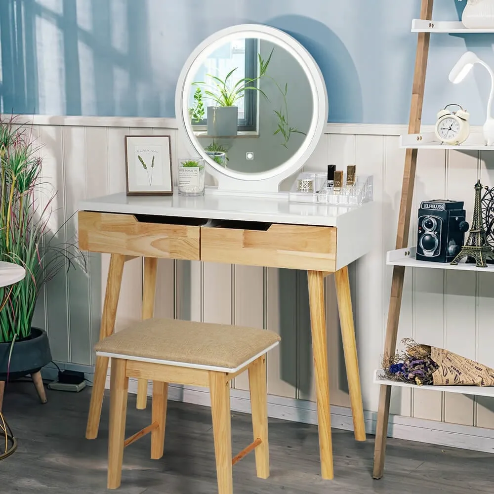 Adjustable LED Touch Screen Vanity Table HW1083