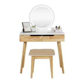 Adjustable LED Touch Screen Vanity Table HW1083
