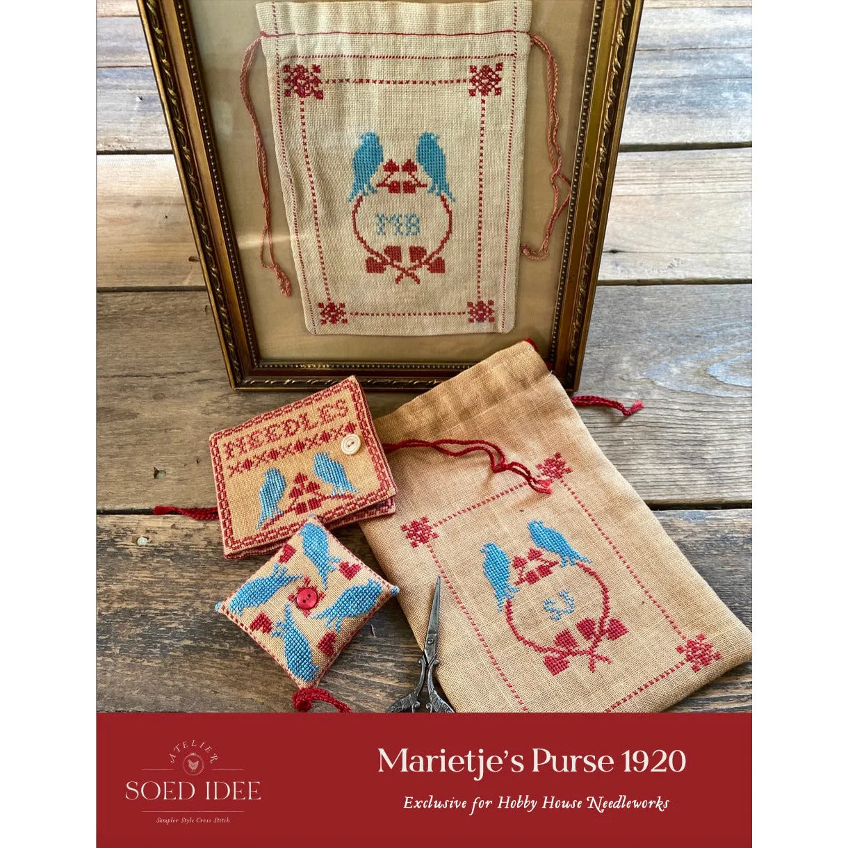 Atelier Soed Idee Hobby House Needleworks Exclusive ~ Marietje's Purse 1920