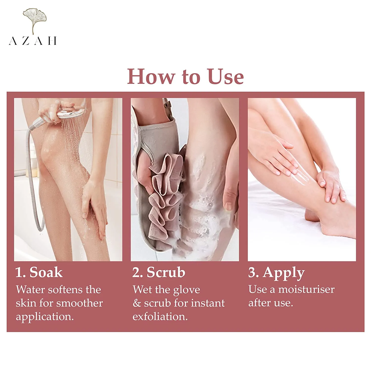 Azah Exfoliating Gloves