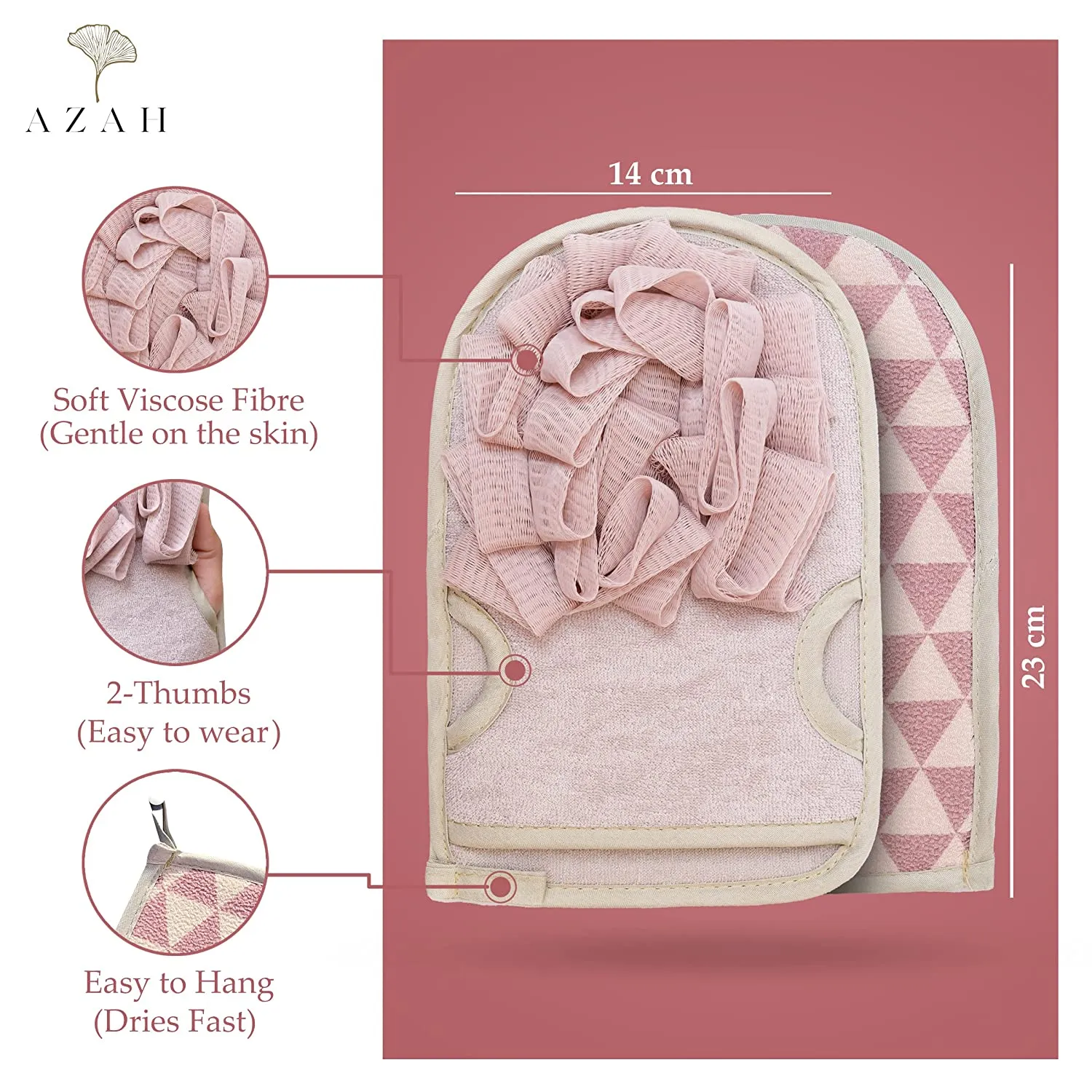 Azah Exfoliating Gloves