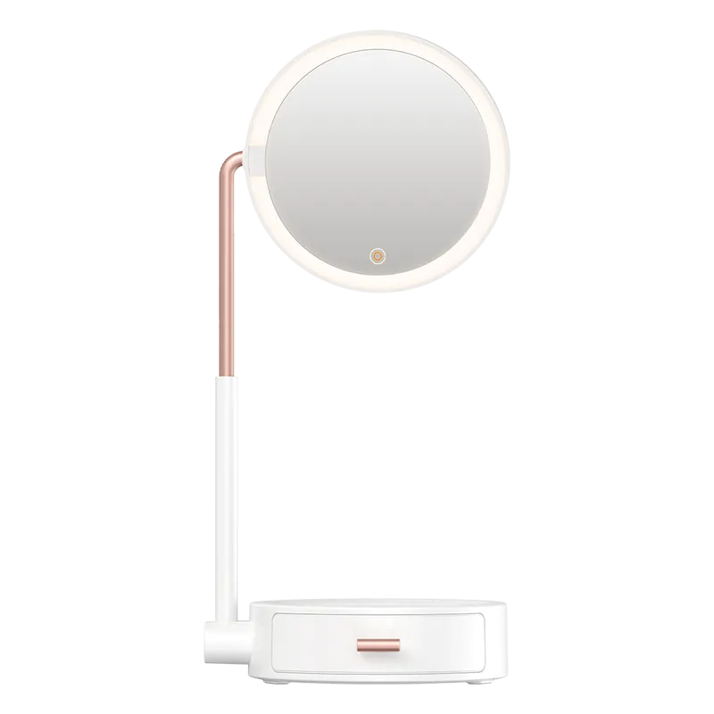 Beauty Series Lighted Makeup Mirror With Storage Box