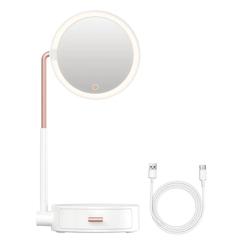 Beauty Series Lighted Makeup Mirror With Storage Box