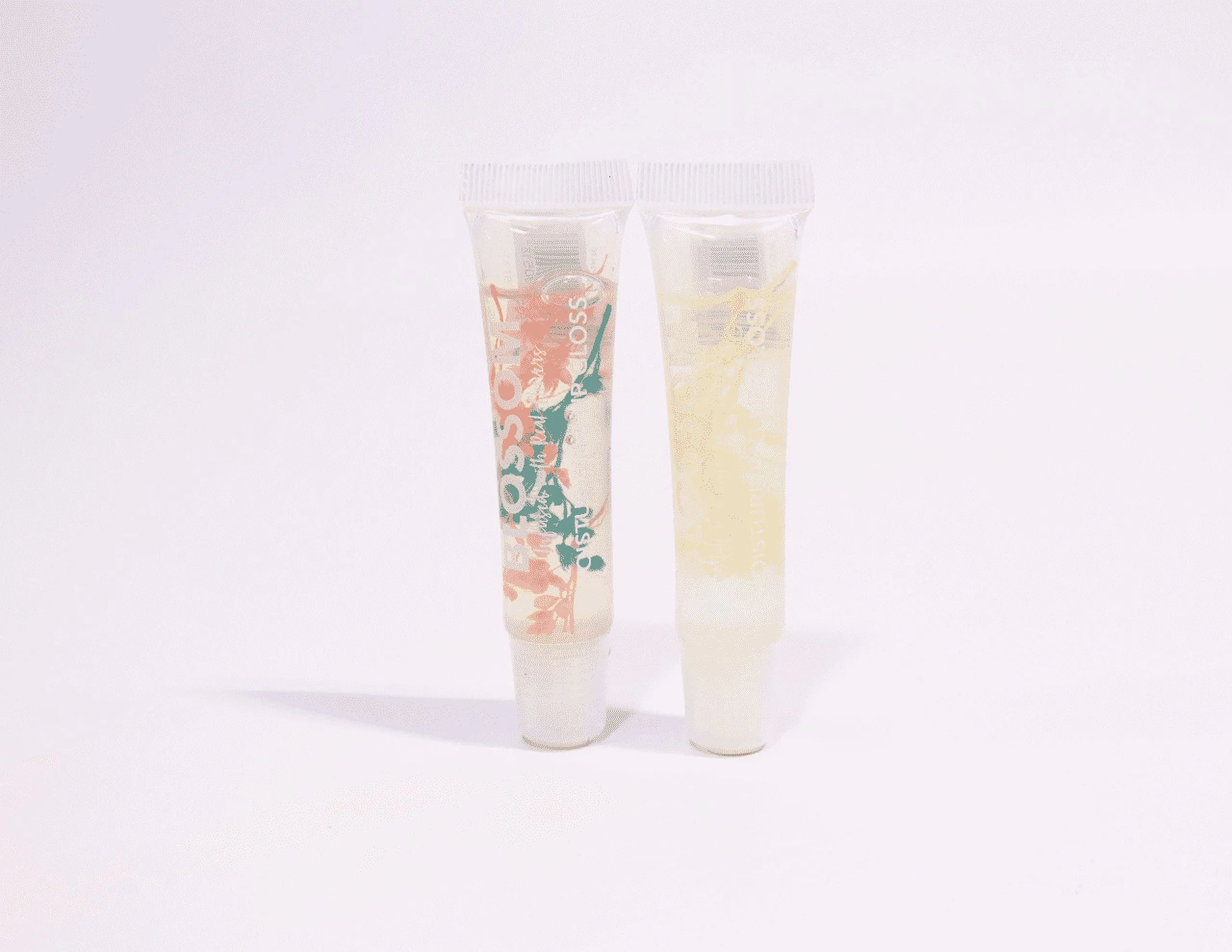 Blossom Infused with real flowers 2 Piece Set - Moisturizing Lip Gloss  Sugar Cookie & Marshmallow