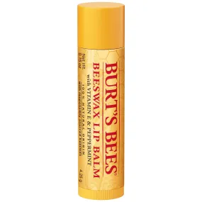 Burt's Bees 100% Natural  Moisturizing Lip Balm, with Beeswax, Vitamin E & Peppermint Oil, 1 Tube