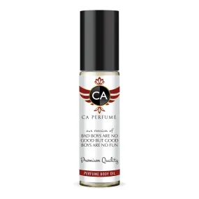 CA Perfume Impression of Bad Boys Are No Good For Women & Men Replica Fragrance Body Oil Dupes Alcohol-Free Grand Quality Sample Travel Size Concentrated Long Lasting Attar Roll-On 0.3 Fl Oz/10ml