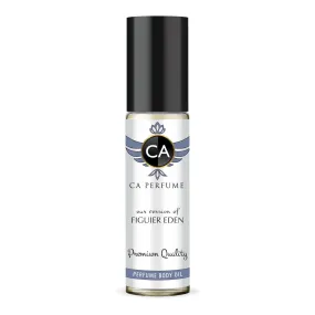 CA Perfume Impression of Figuier Eden For Women & Men Replica Fragrance Body Oil Dupes Alcohol-Free Essential Aromatherapy Sample Travel Size Concentrated Long Lasting Attar Roll-On 0.3 Fl Oz/10ml