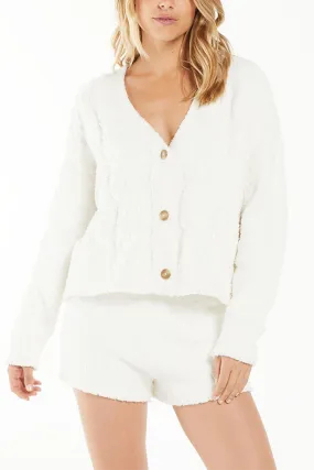 Cabin Fever Cozy Cardigan | Vanilla Ice