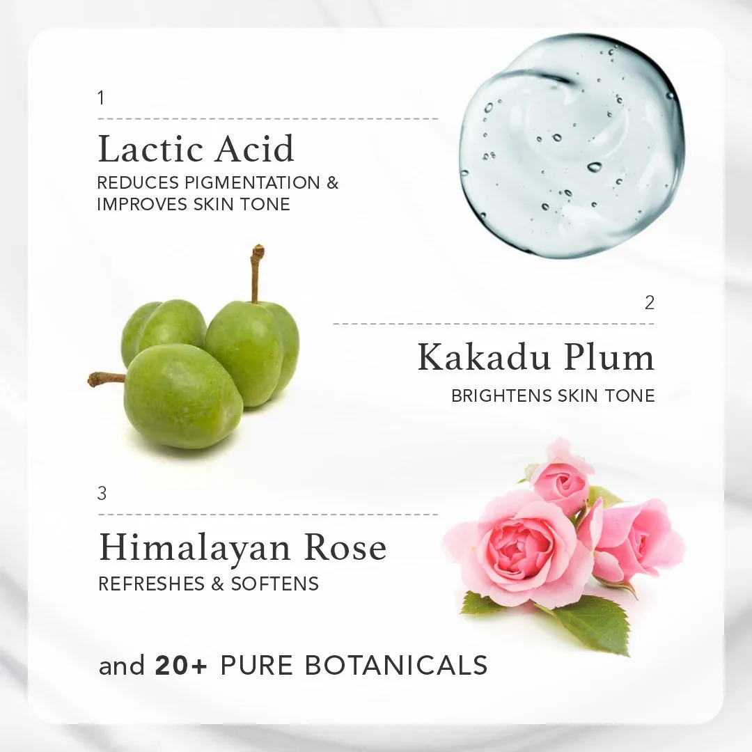 Complete Brighten Shower Bath Gift Set with Himalayan Rose