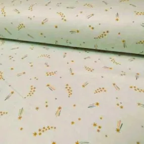 Cozy Cotton Flannel - Over the Moon Sea Mist