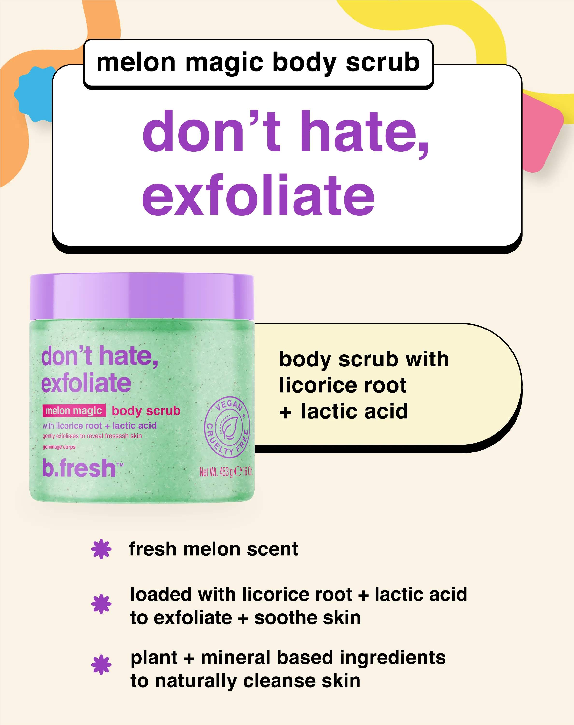 don't hate, exfoliate body scrub