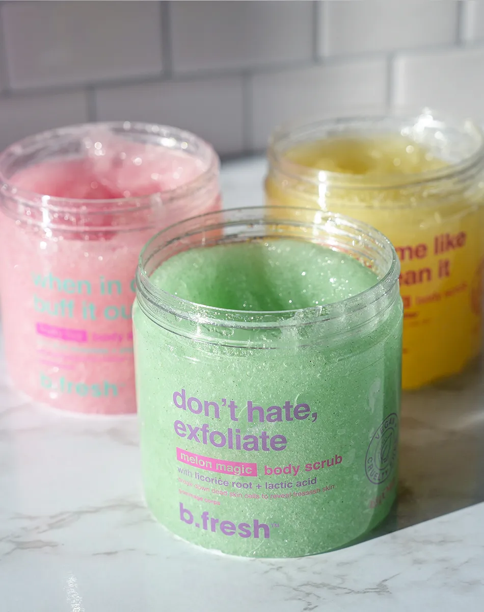 don't hate, exfoliate body scrub