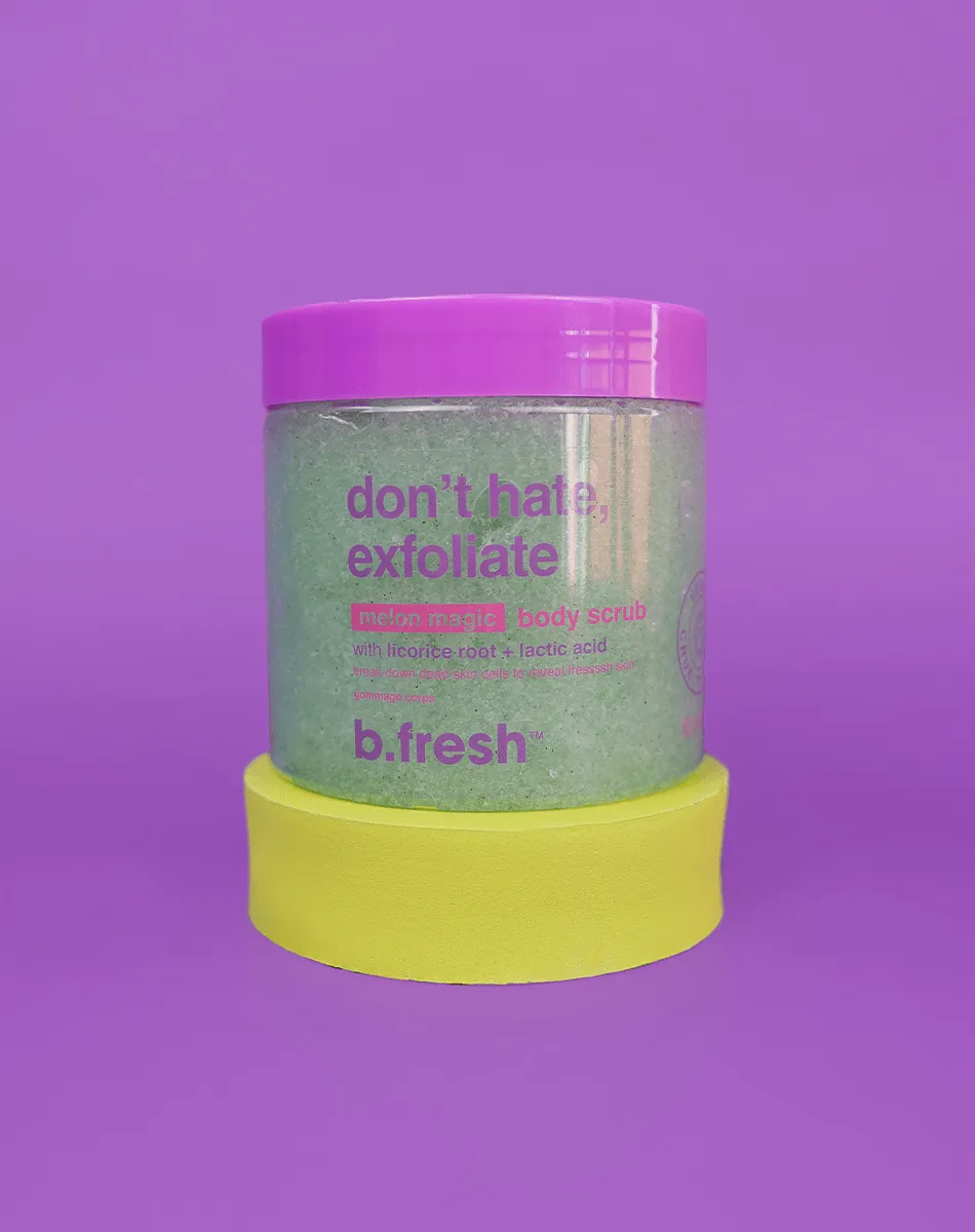 don't hate, exfoliate body scrub
