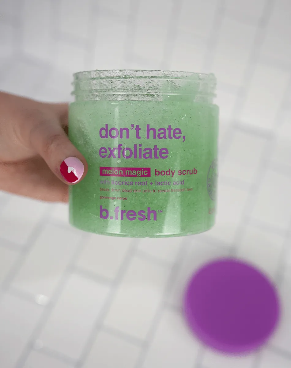 don't hate, exfoliate body scrub