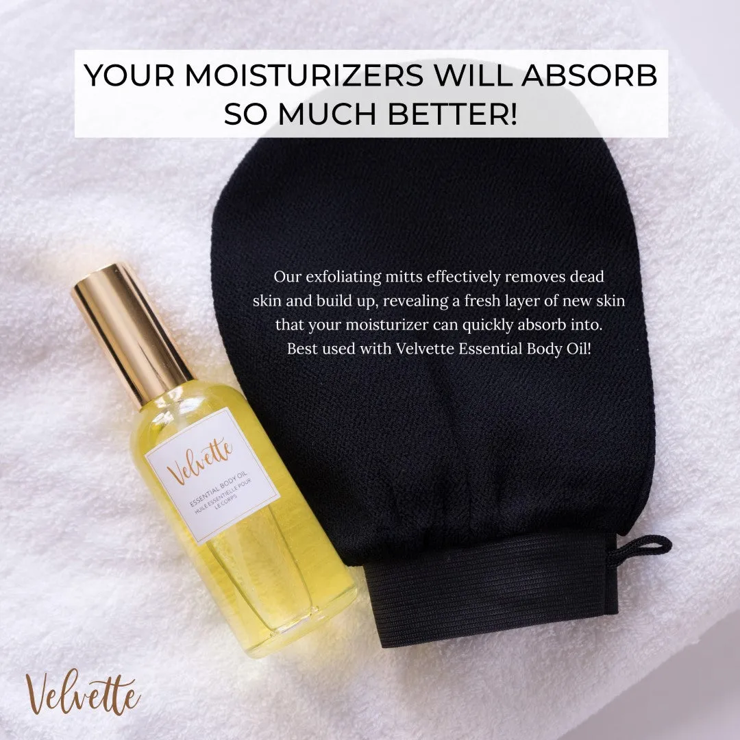 Exfoliating Mitt   Essential Body Oil Bundle