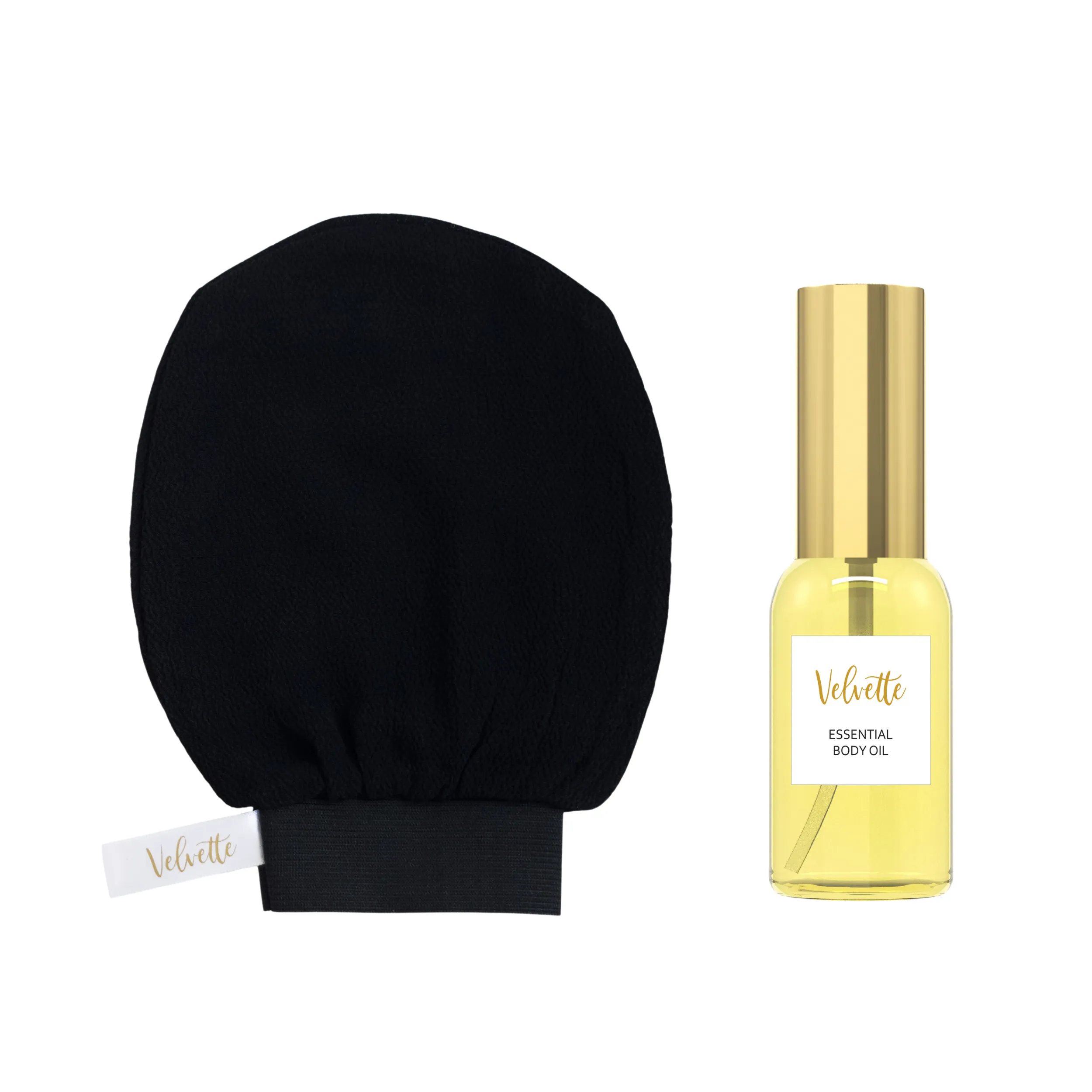 Exfoliating Mitt   Essential Body Oil Bundle