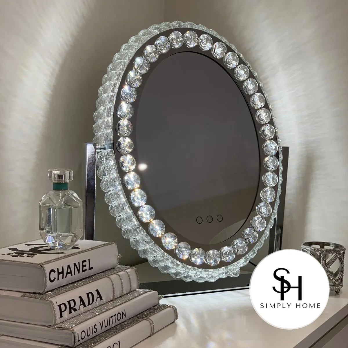 Fantasia Colour Changing LED Oval Makeup Mirror