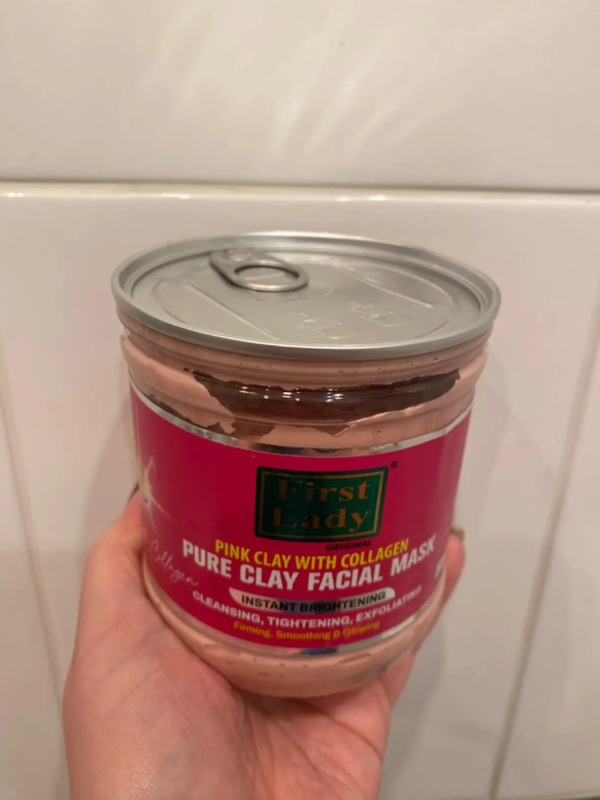 First Lady Pink Clay with Collagen Pure Clay Face Mask