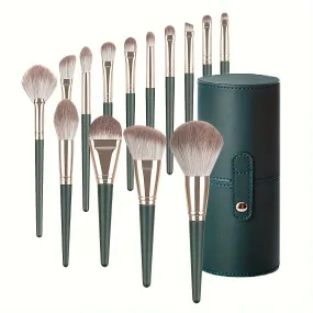 Glamorous Green 14pc Makeup Brush Collection