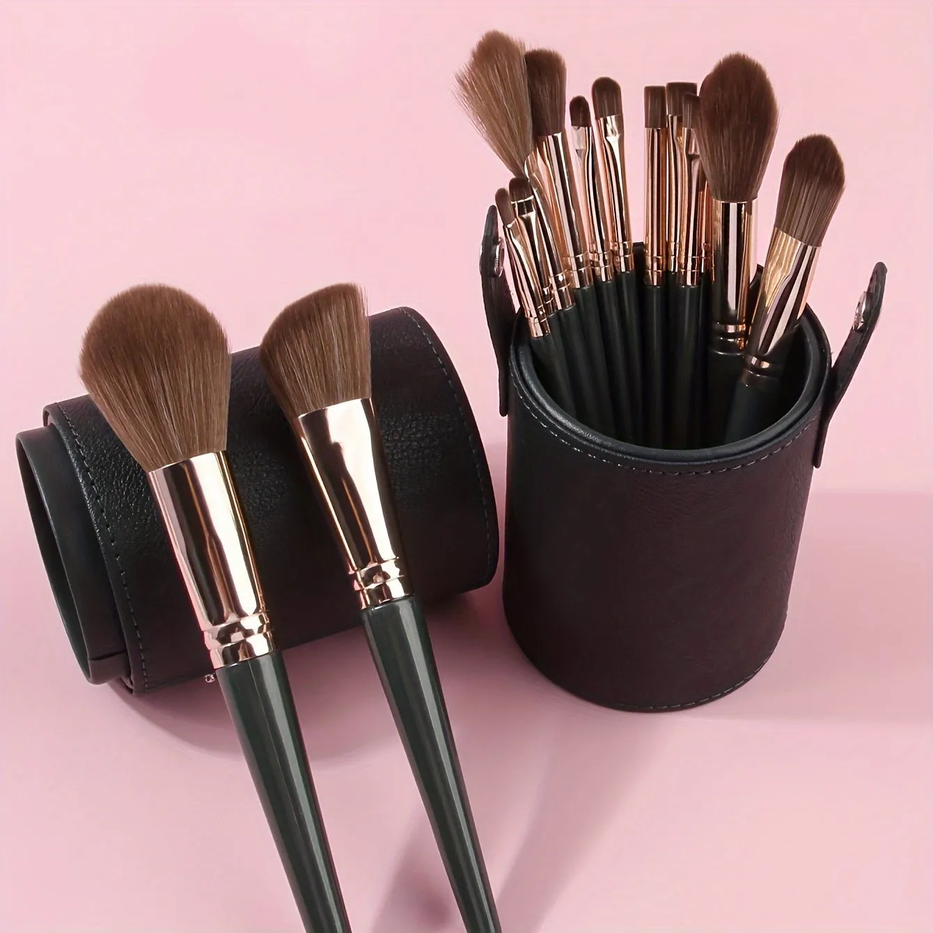 Glamorous Green 14pc Makeup Brush Collection