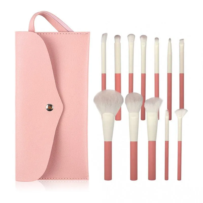 Glamorous Pink 12-Piece Makeup Brush Set for Flawless Beauty