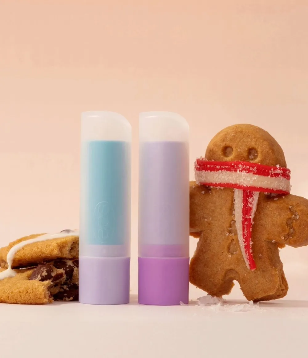 Iced Gingerbread   Milk & Cookies 2-Pack Lip Balm