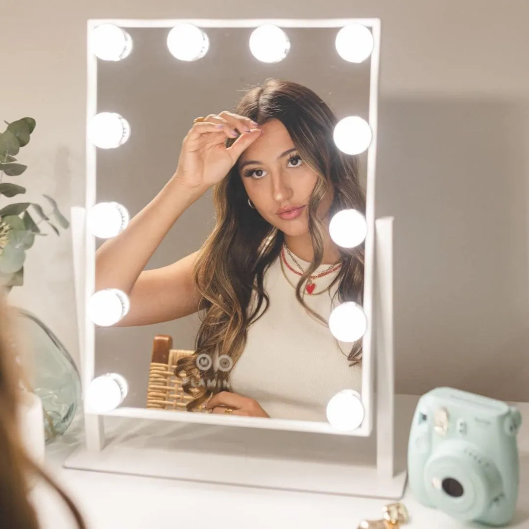 Khloe Mirror with 12 Hollywood LED lights