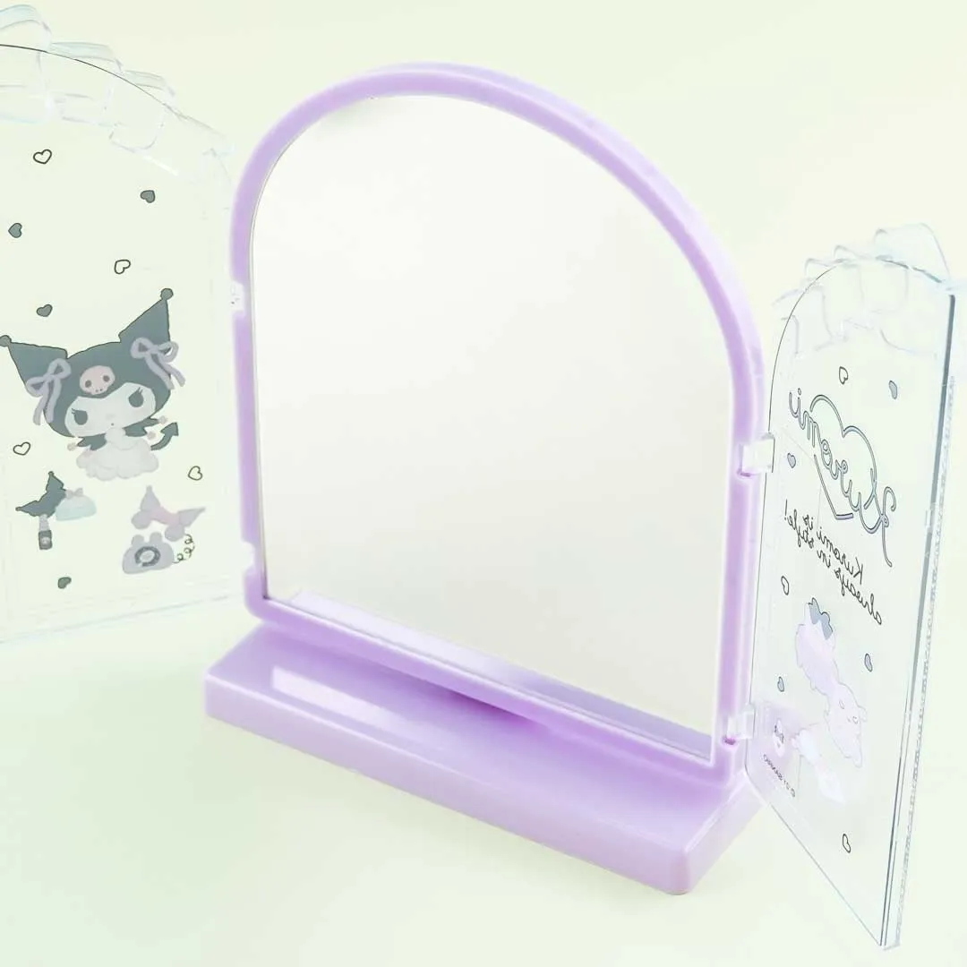 Kuromi Style Standing Desk Mirror