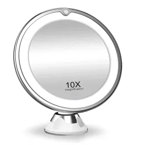 LED Makeup Mirror with Touch Screen - Portable and Battery Operated