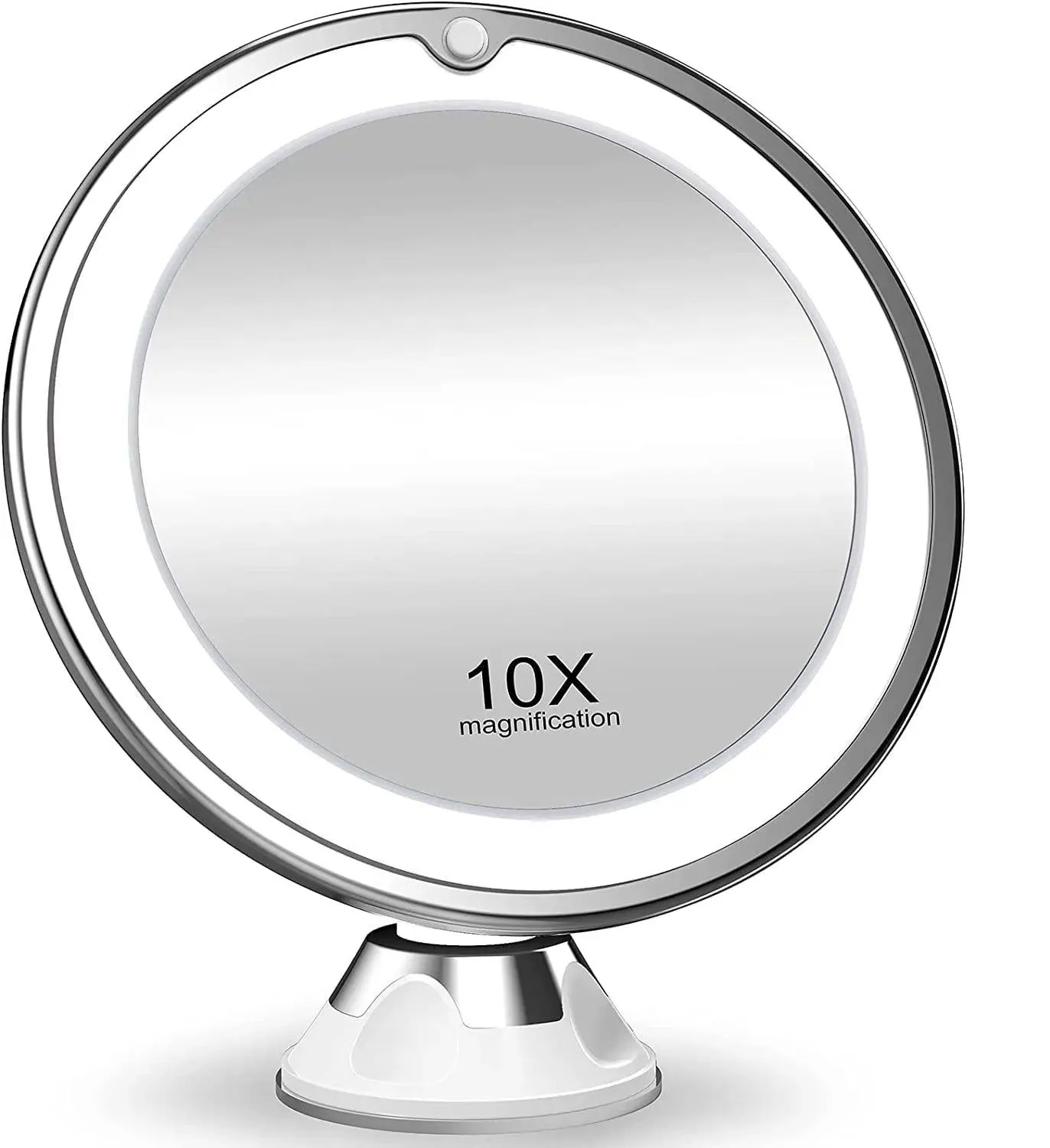 LED Makeup Mirror with Touch Screen - Portable and Battery Operated