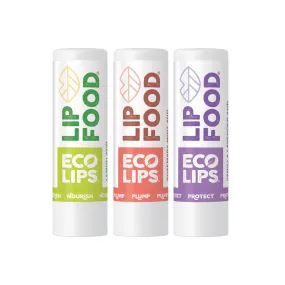 LIP FOOD® Organic Lip Balm, 3 Pack Variety