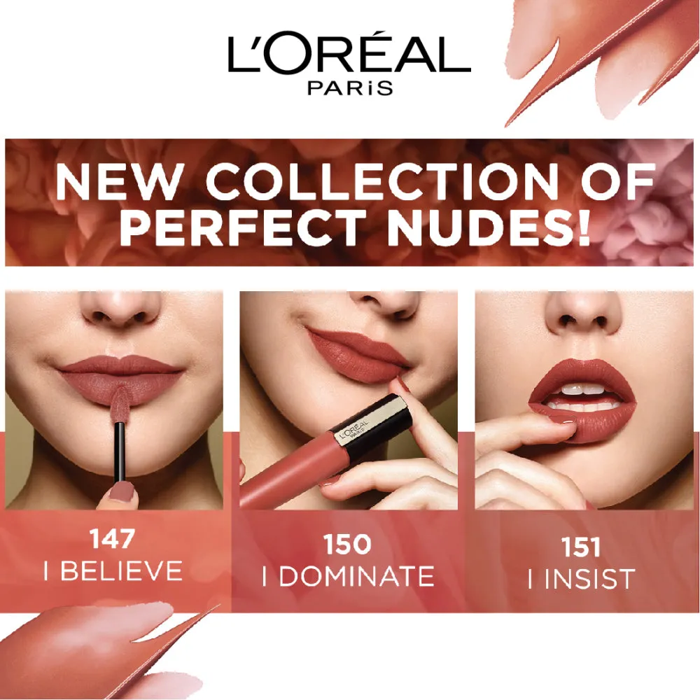 L'Oreal Paris Rouge Signature Matte Liquid Lipstick, 148 I Hunt