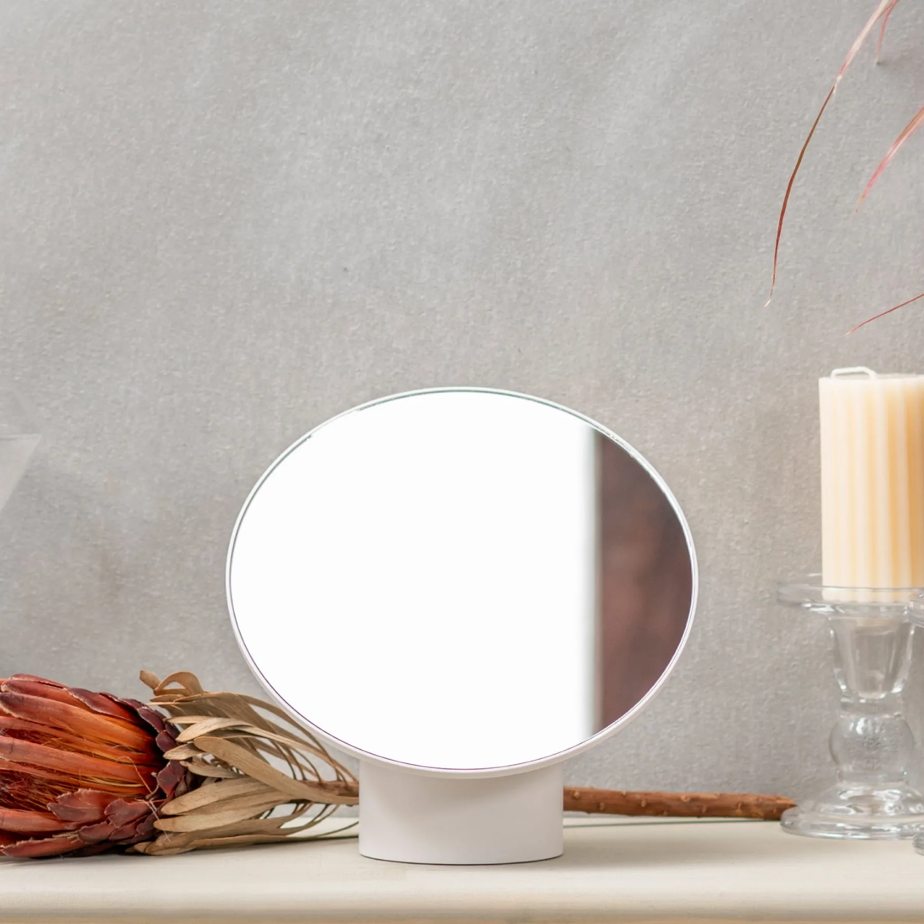 Makeup Mirror - White
