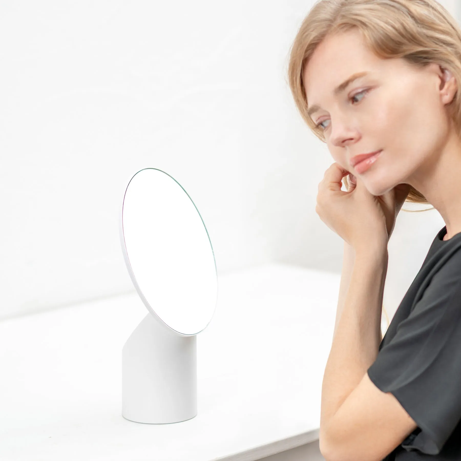 Makeup Mirror - White
