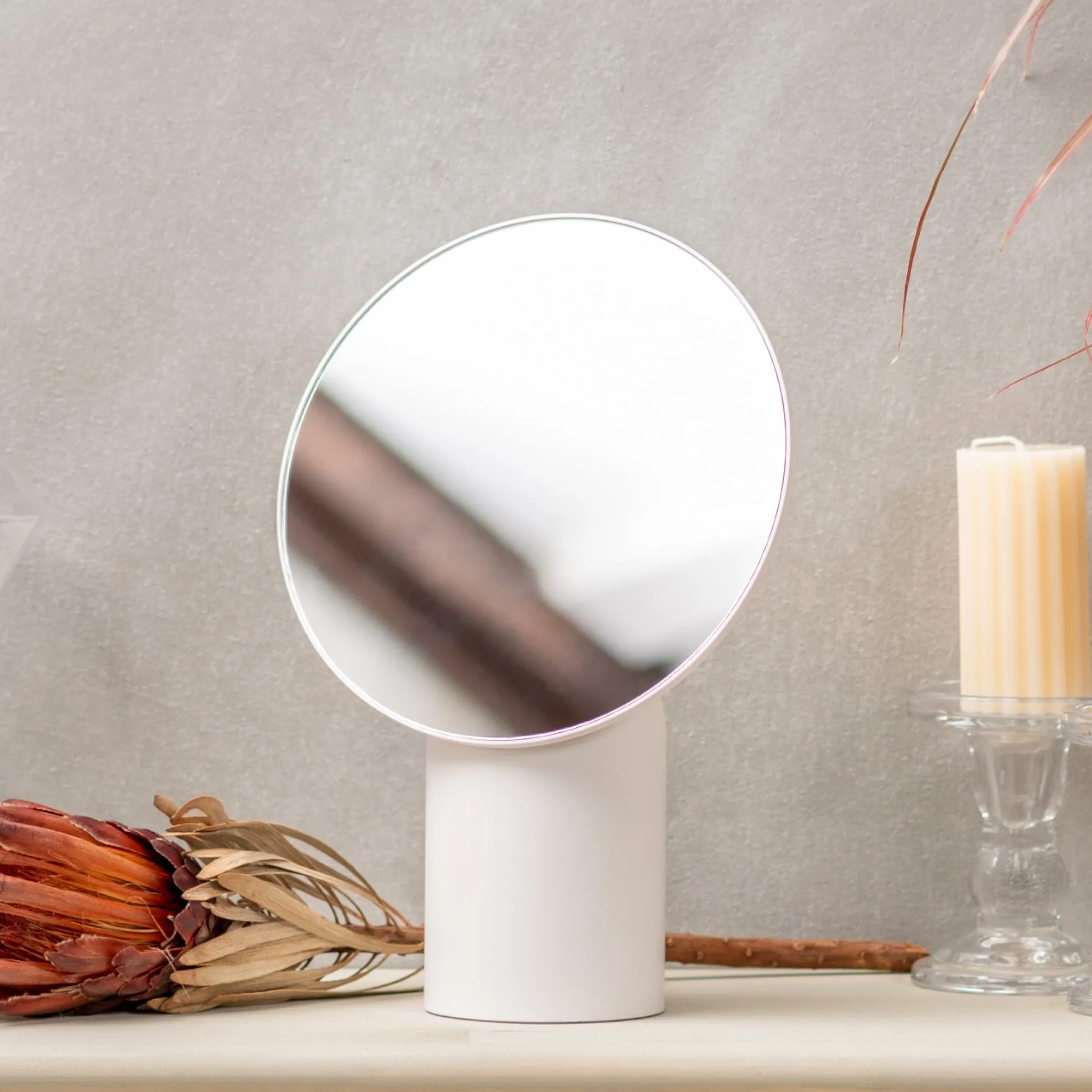 Makeup Mirror - White