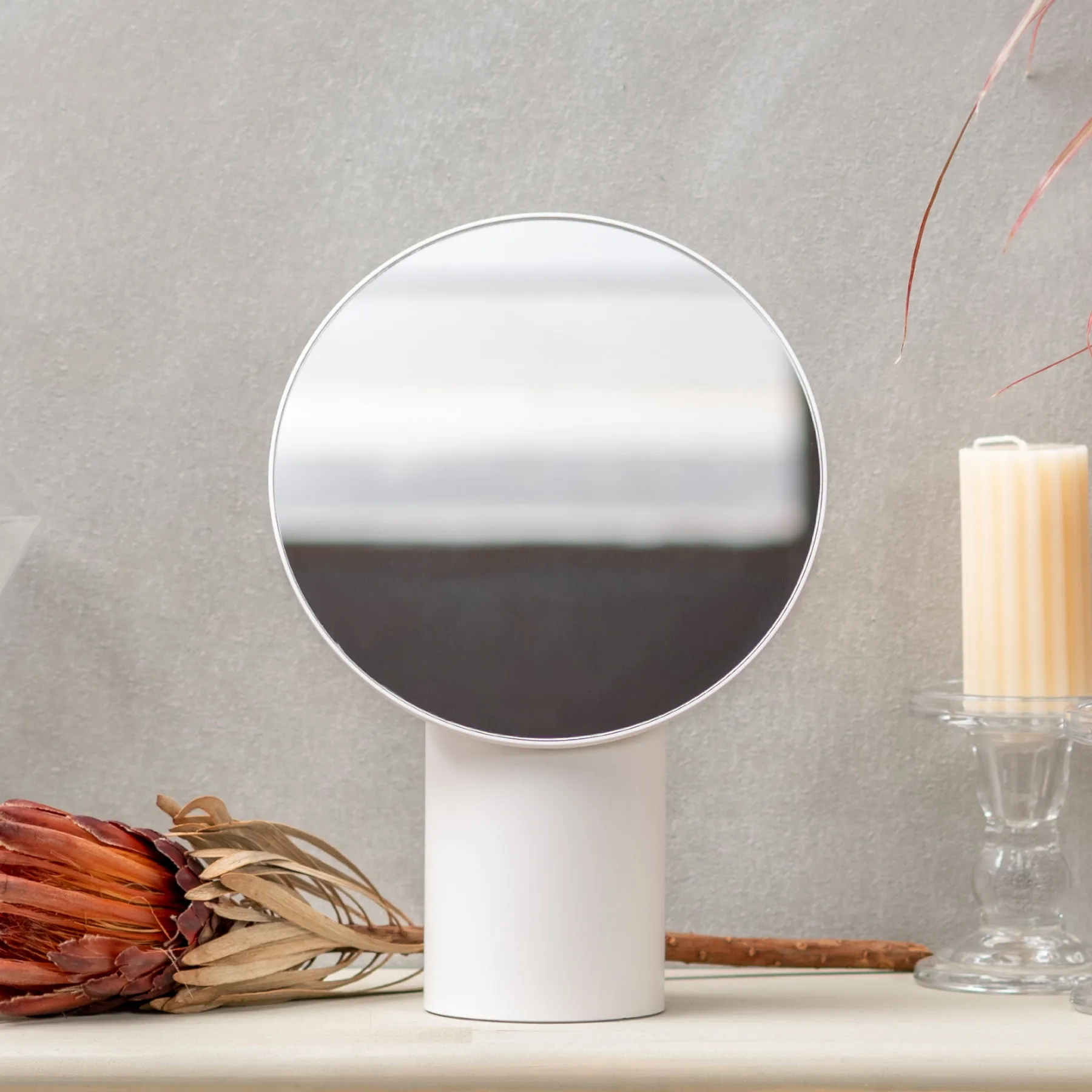 Makeup Mirror - White