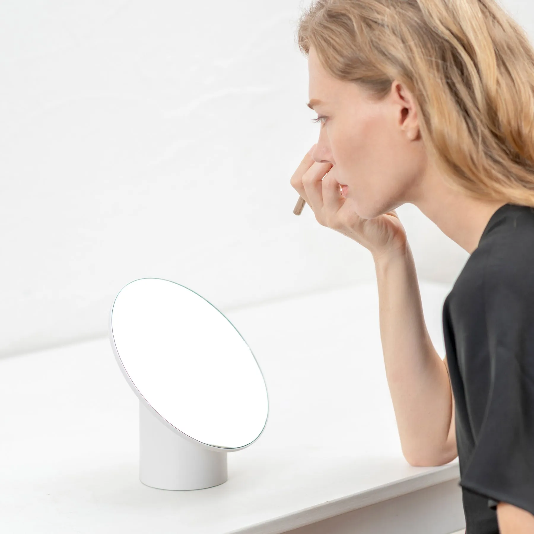 Makeup Mirror - White