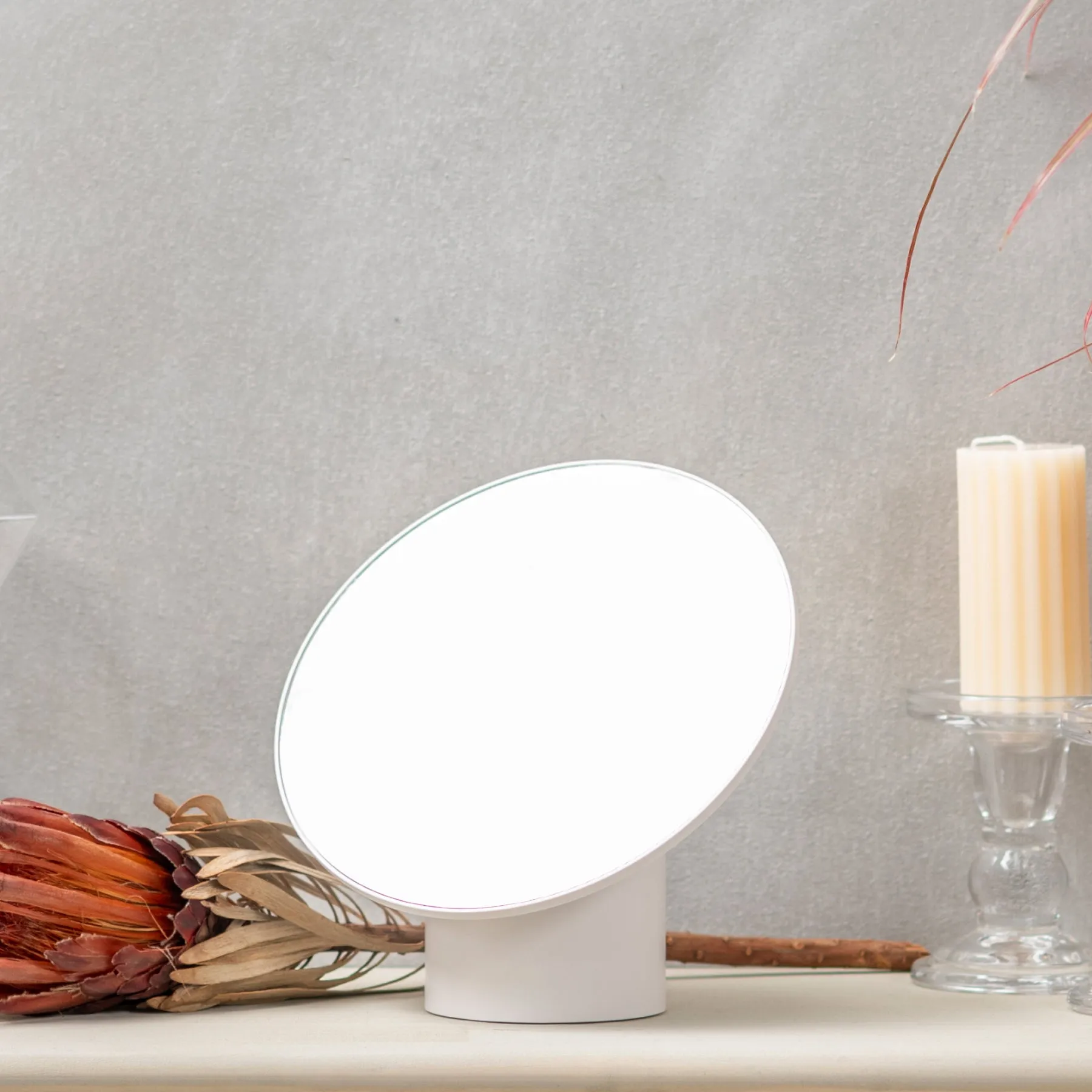 Makeup Mirror - White