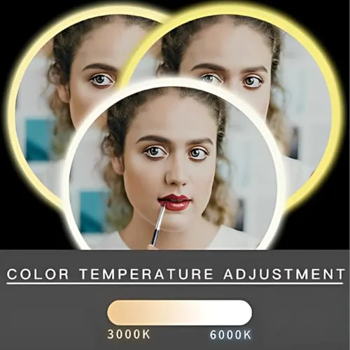 Modern Square LED Touch SensorModern LED Vanity Mirror with Touch Sensor for Bathrooms Mirror for Bathroom and Vanity (30X30)