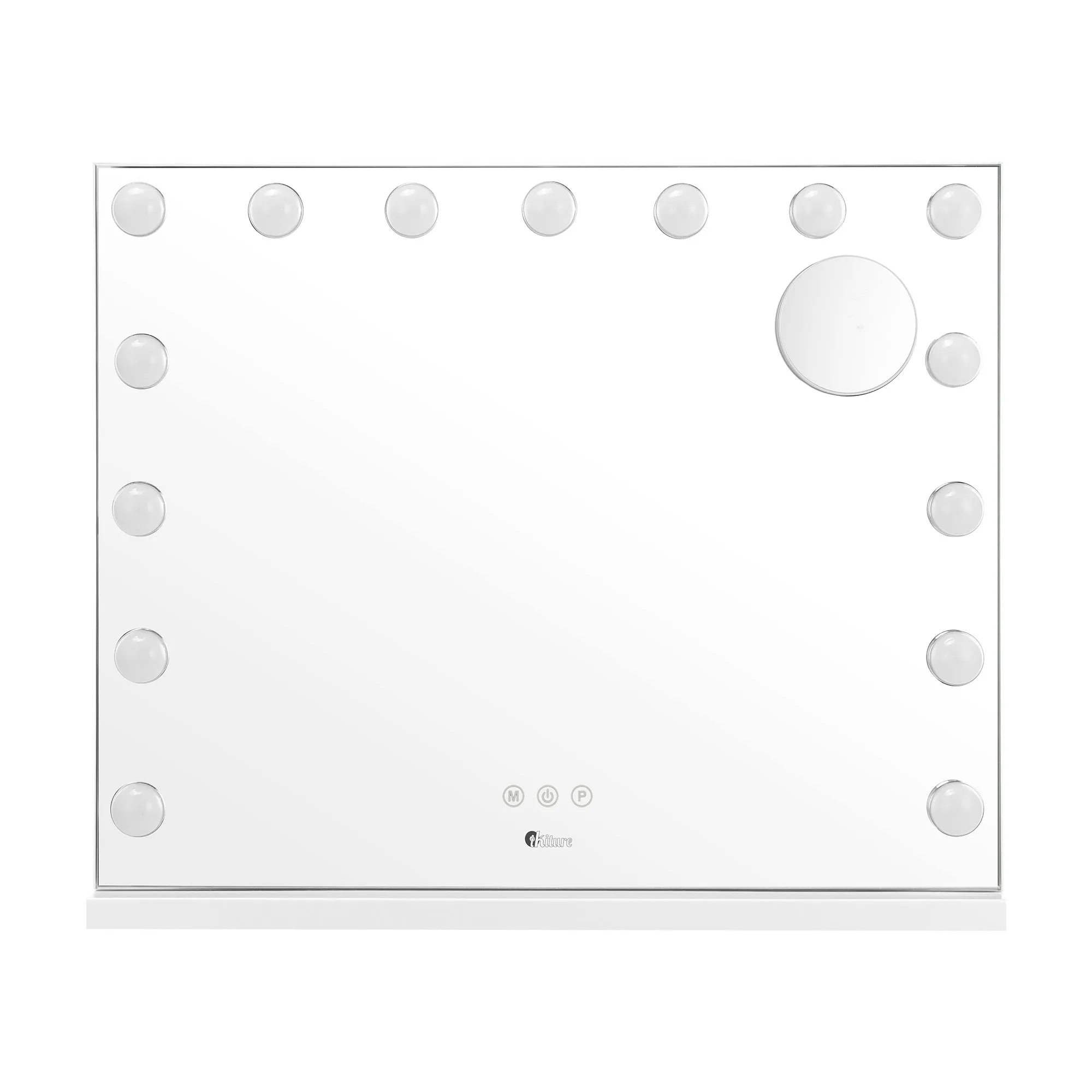 Oikiture Hollywood Makeup Mirrors Magnifying LED Light Standing Wall Mounted 58x