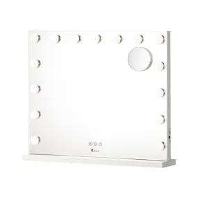 Oikiture Hollywood Makeup Mirrors Magnifying LED Light Standing Wall Mounted 58x