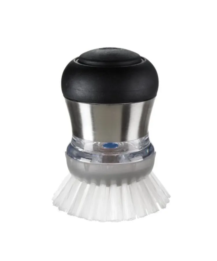 OXO SteeL Soap Dispensing Palm Brush