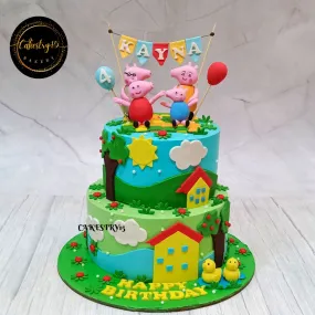 Peppa Pig Family 3kg Cake
