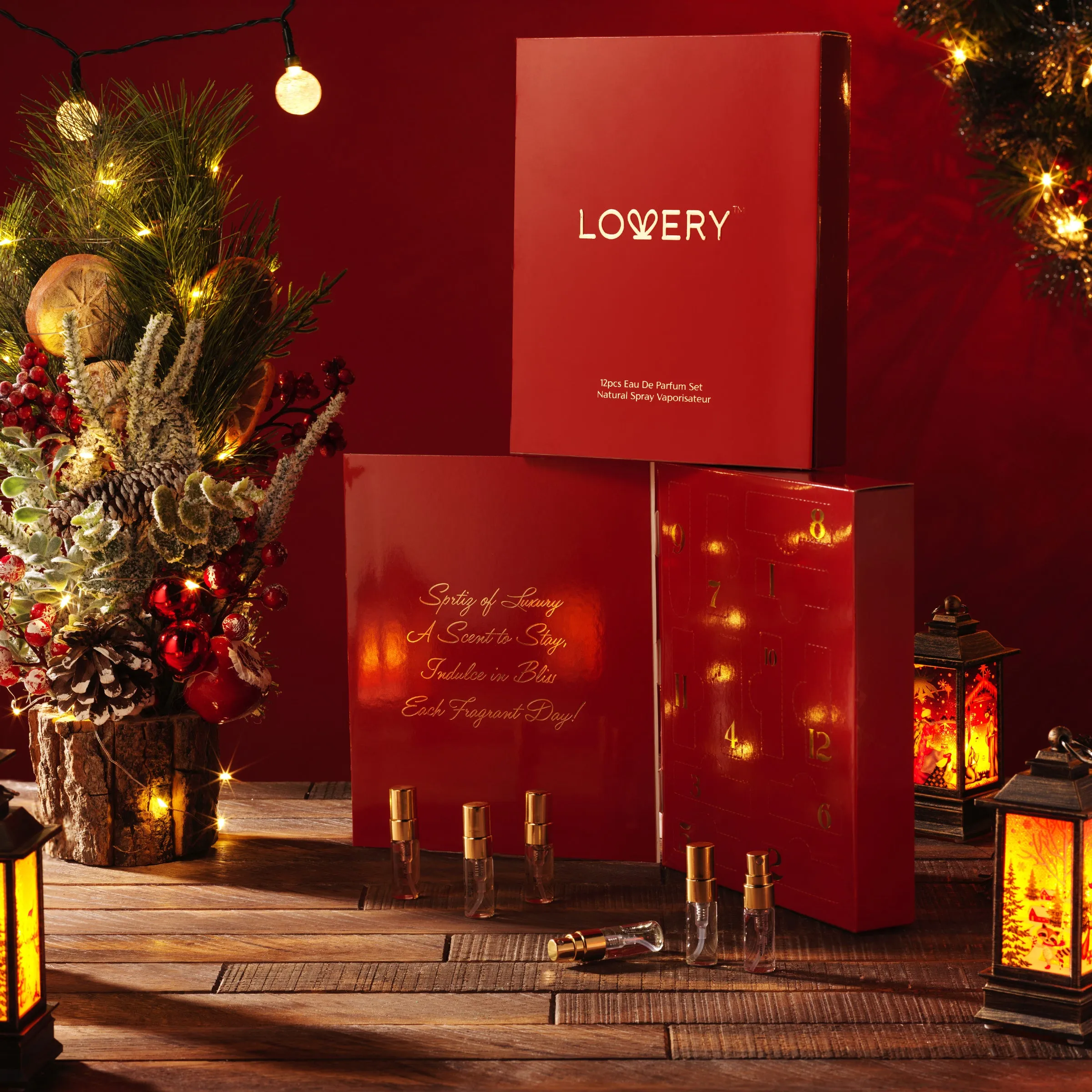 Perfume Gifts for Women 2024 - 12pc Perfume Fragrance Advent Calendar Set