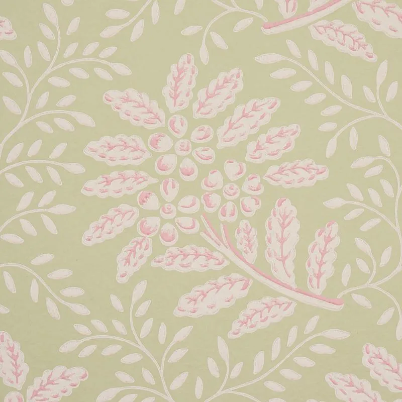 Schumacher Secret Garden Print Wallpaper
