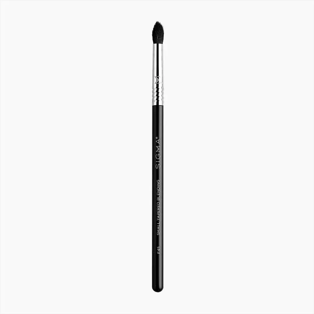 Sigma Beauty E45 Small Tapered Blending Brush - Black and Chrome