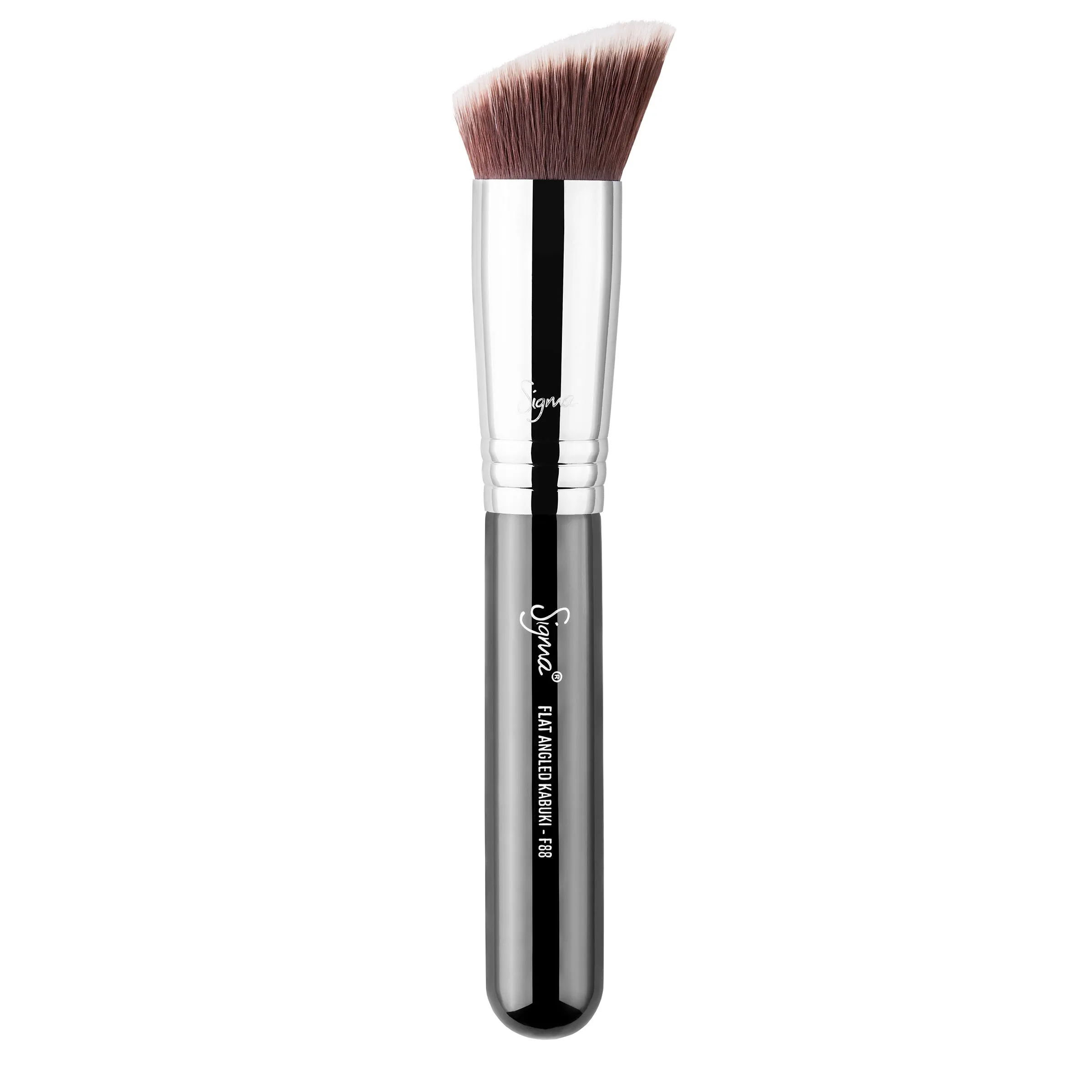 Sigma Beauty F88 Flat Angled Kabuki Brush - Black and Chrome