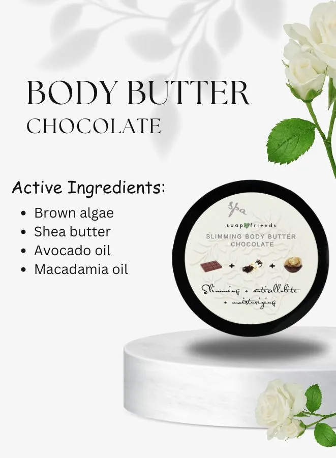 Soap&Friends Chocolate Body Scrub - Luxurious Exfoliating Scrub, 200 ml