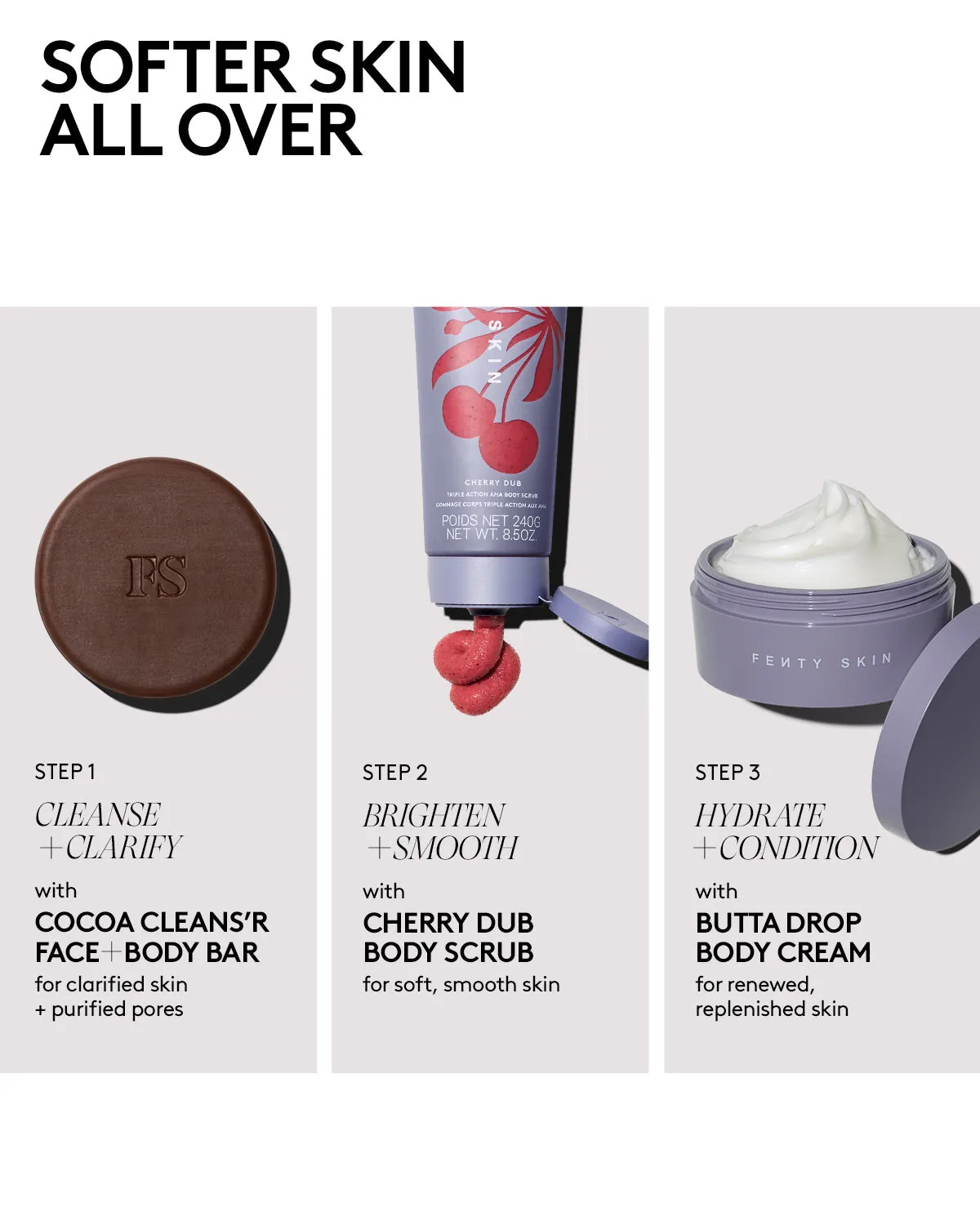 Soften N Brighten Exfoliating Body Scrub Bundle